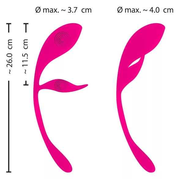 SMILE - Rechargeable Pink Vibrating Egg with Radio Control