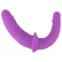 SMILE - Adjustable Double Dildo with Base (Purple-Black)