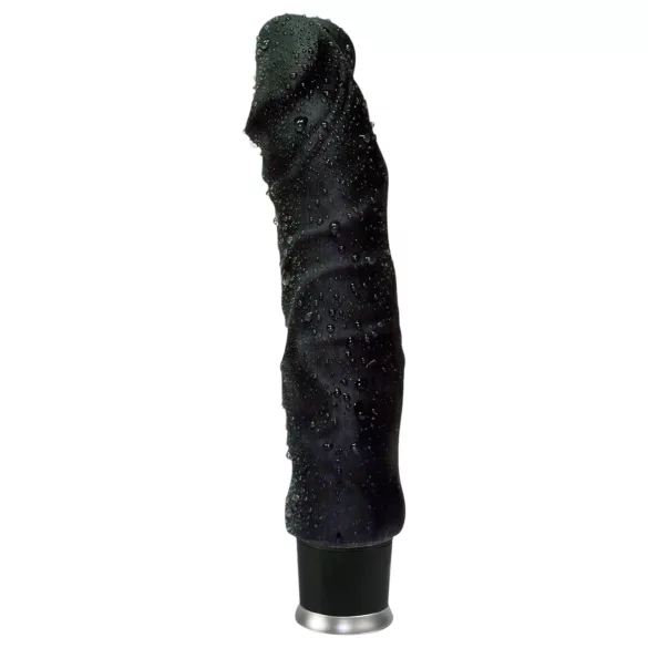 Nature Skin - realistic vibrator (black, 22 cm)
