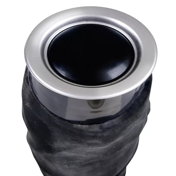 Nature Skin - realistic vibrator (black, 22 cm)