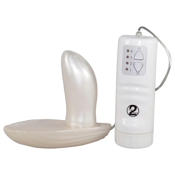 You2Toys - Shell Strap-On Vibrator (White)