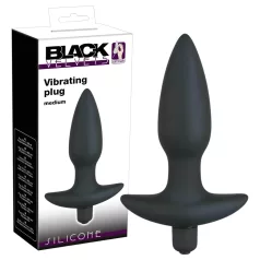 Black Velvet Vibrating Anal Plug - Medium