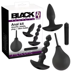 Black Velvet 4-Piece Anal Vibrator Set