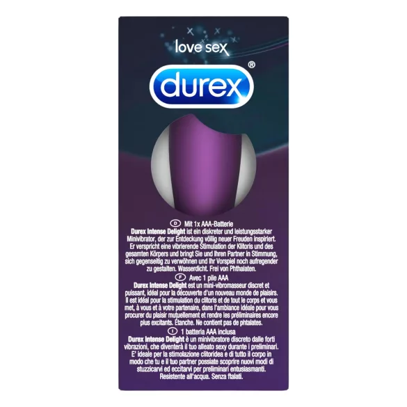 Durex Intense Delight Bullet - Mini Vibrator (Purple)