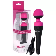 PalmPower Wand - Rechargeable Massager Vibrator (Pink-Black)