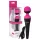 PalmPower Wand - Rechargeable Massager Vibrator (Pink-Black)