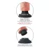 King Cock 10 Suction Cup Vibrator (10") - Natural
