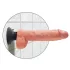 King Cock 10 Suction Cup Vibrator (10") - Natural