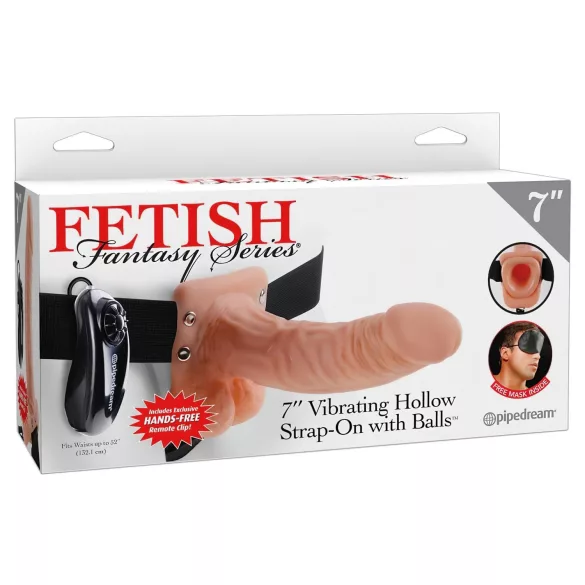 Pipedream - Fetish Strap-on 7 - strap-on vibrator (flesh-coloured)