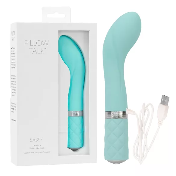 Pillow Talk Sassy - Rechargeable G-Spot Vibrator (Turquoise)