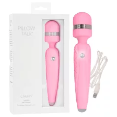   Pillow Talk Cheeky Wand - rechargeable massage vibrator (pink)