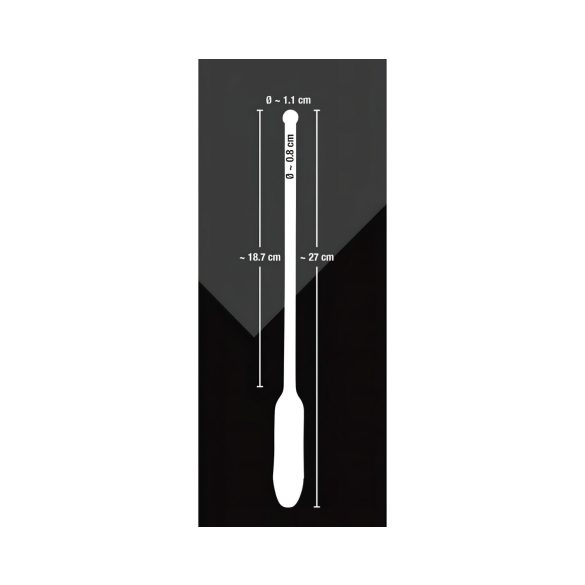 You2Toys Vibrating Silicone Urethral Dilator – Black (8-11mm)