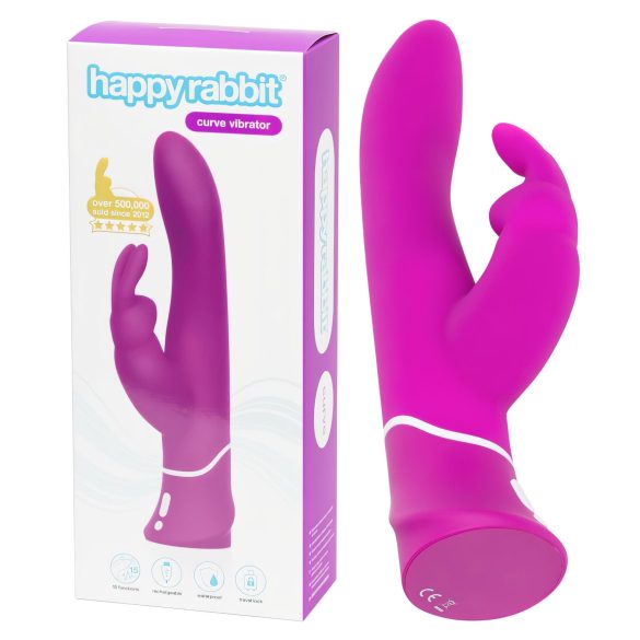 Happyrabbit Curve - Waterproof Clitoral Vibe (Purple)