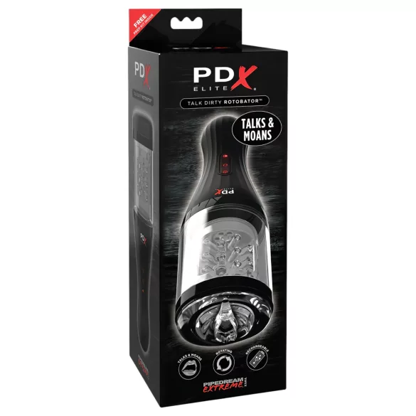 PDX Elite Rotobator - Transparent-Black Stroker