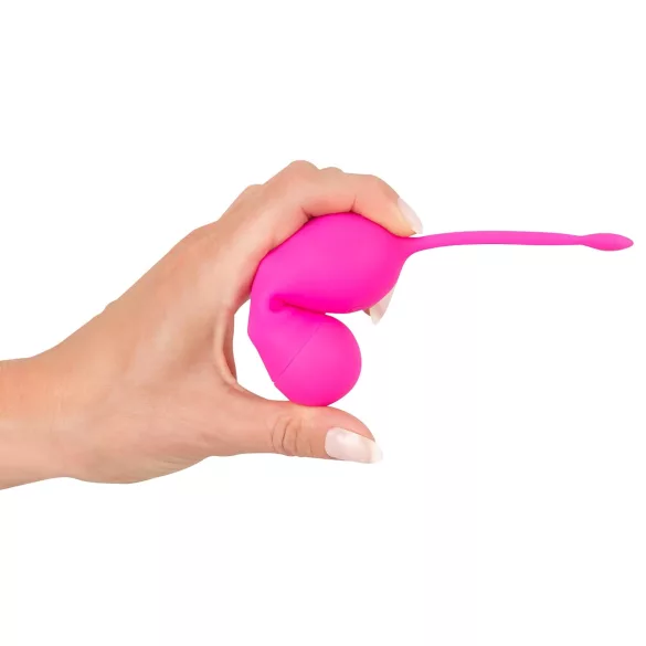 SMILE Love Balls - Rechargeable Pink Vibrating Egg with Remote Control