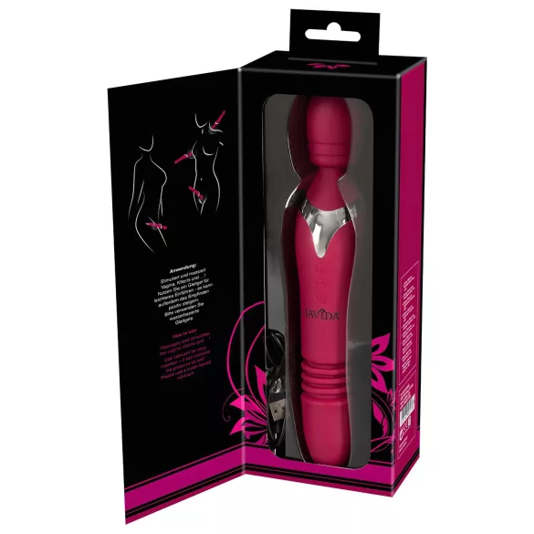 Javida Thrusting - 3-in-1 Massaging Vibrator (Red)