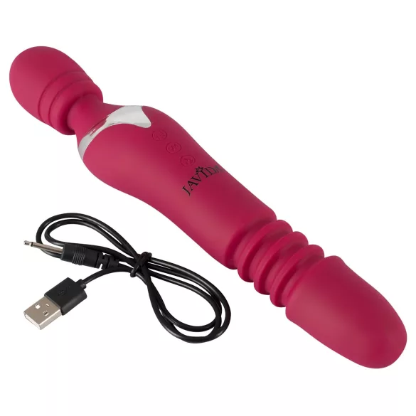 Javida Thrusting - 3-in-1 Massaging Vibrator (Red)
