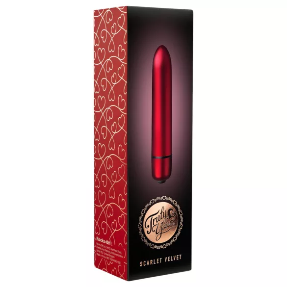 Scarlet Velvet Mini Lipstick Vibrator (10 Rhythms) - Red