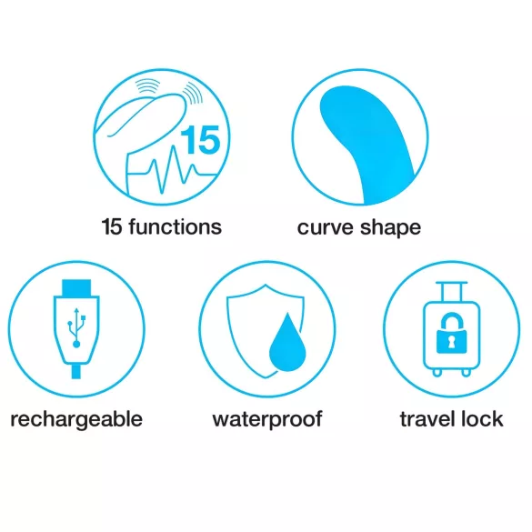 Happyrabbit Curve Slim - Waterproof Clitoral Vibrator (Pink)