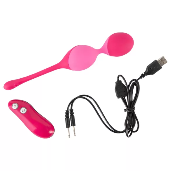 SMILE Love Balls - Remote Control Vibrating Egg - 82g (Pink)