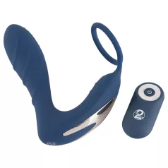 You2Toys Prostate Plug - Blue Anal Vibrator with Cock Ring