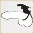 Happyrabbit Cock - Waterproof Rechargeable Penis & Testicle Ring (Black)