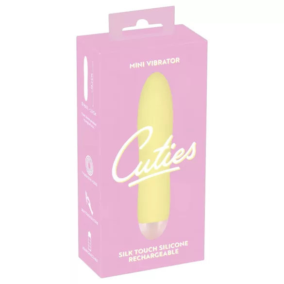 Cuties Mini Yellow - Rechargeable Silicone Vibrator (Yellow)