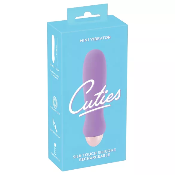 Cuties Mini Purple - Rechargeable Silicone Wand Vibrator (Purple)