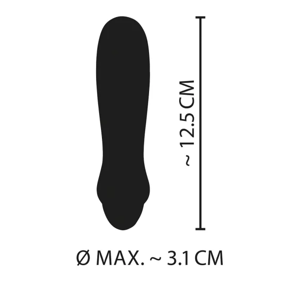 Cuties Mini Purple - Rechargeable Silicone Wand Vibrator (Purple)