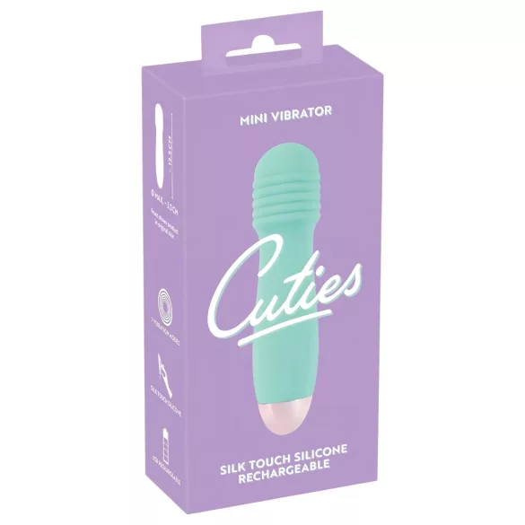 Cuties Mini Wand - Rechargeable Mini Massager Vibrator (Green)