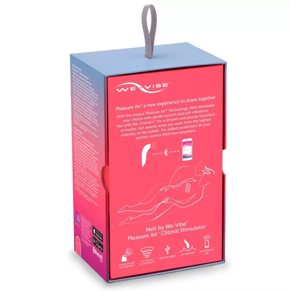 We-Vibe Melt - App-controlled air pulse clitoral stimulator (coral)