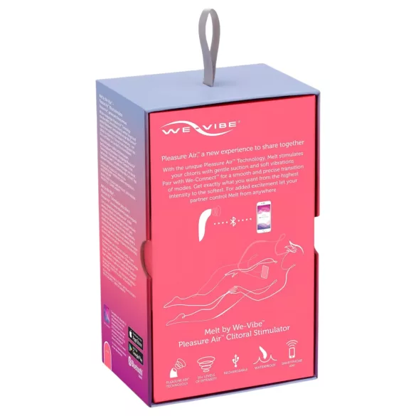 We-Vibe Melt - App-controlled air pulse clitoral stimulator (coral)