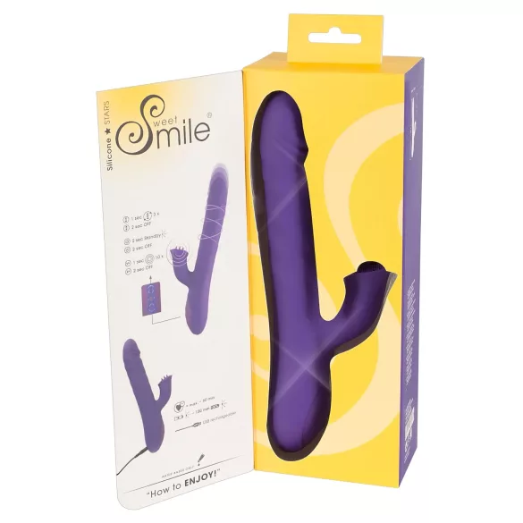 Smile Pearl - Pearl-textured Vibrator (Purple)
