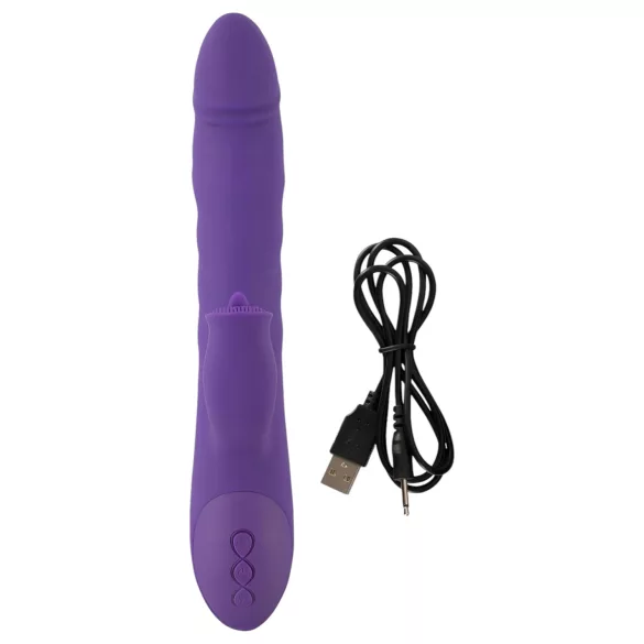 Smile Pearl - Pearl-textured Vibrator (Purple)