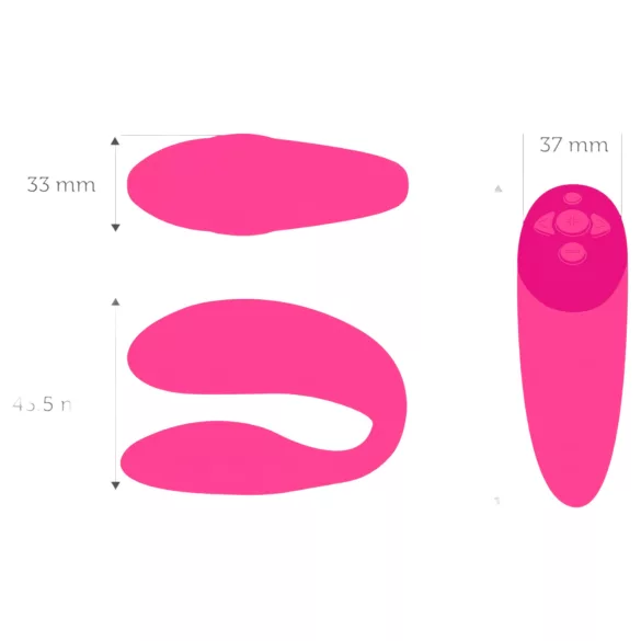 We-Vibe Chorus - Rechargeable Smart Couple's Vibrator (Pink)