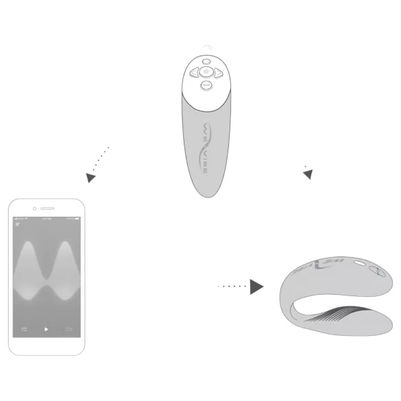 We-Vibe Chorus - Rechargeable Smart Couple's Vibrator (Pink)
