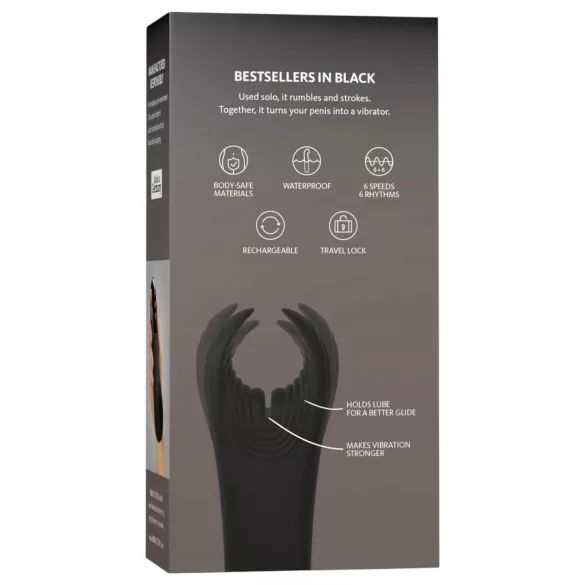 Fun Factory Manta - glans vibrator (black)