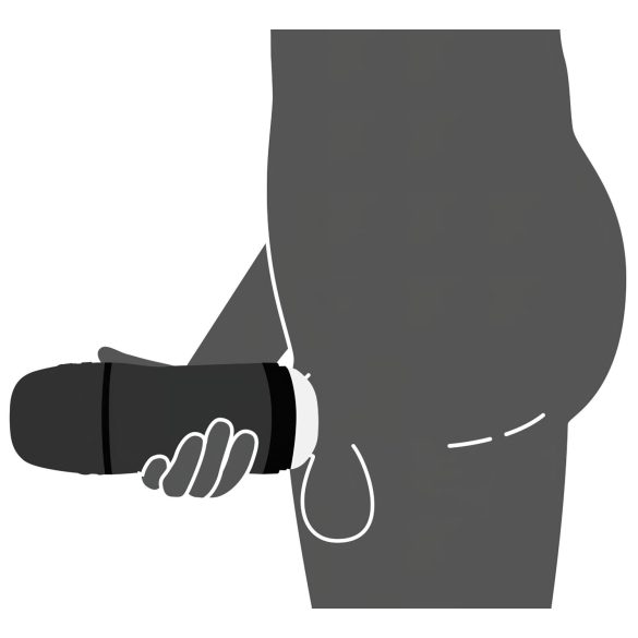 Rebel - 2-in-1 Suction & Vibration Stroker (Black)