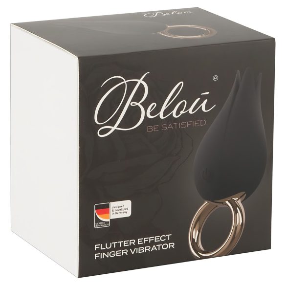 Belou - Rechargeable Waterproof Clitoral Vibrator (Black)