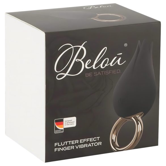 Belou - Rechargeable Waterproof Clitoral Vibrator (Black)