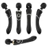 Cleopatra Rechargeable Waterproof Massager Vibrator (Black)