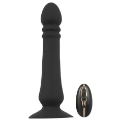 Black Velvet - Rechargeable Thrusting Anal Vibrator (Black)