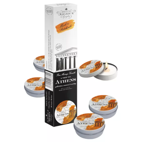 Petits Joujoux Athens - Massage Candles - Musk Scent (5x43ml)