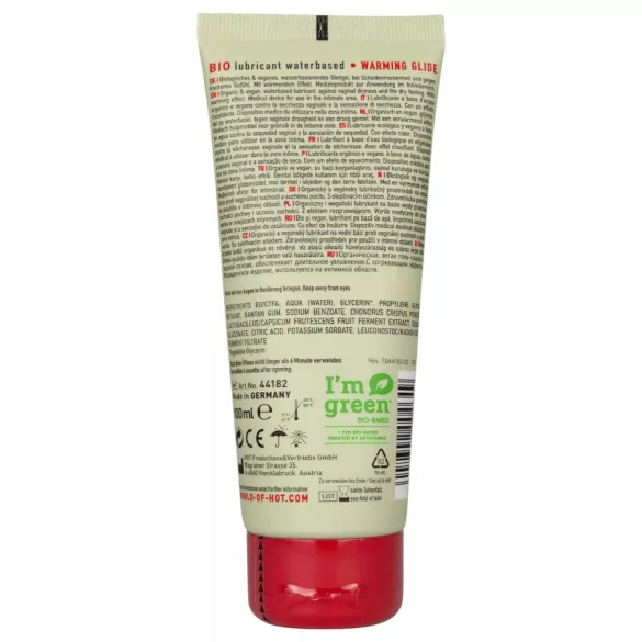 HOT BIO Warming - Vegan Warming Lubricant (100ml)