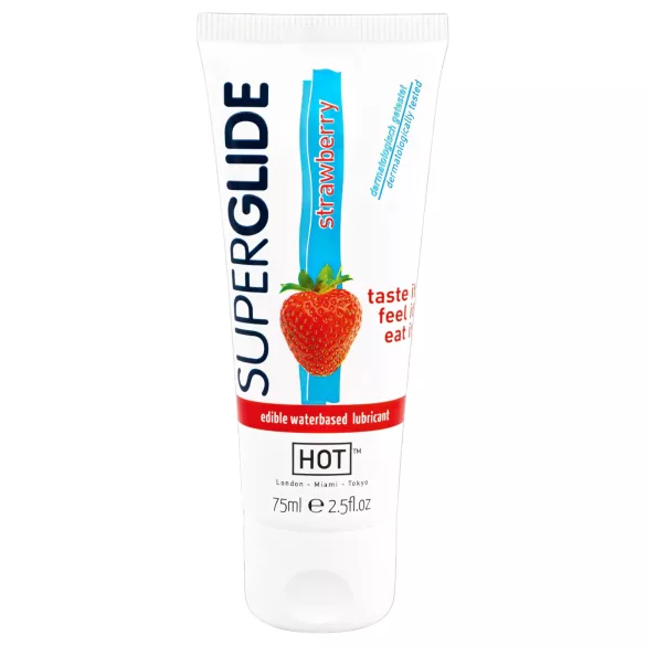 HOT Superglide Strawberry Edible Lubricant (75ml)
