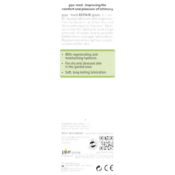 Pjur Med - Regenerating Lubricant (100ml)
