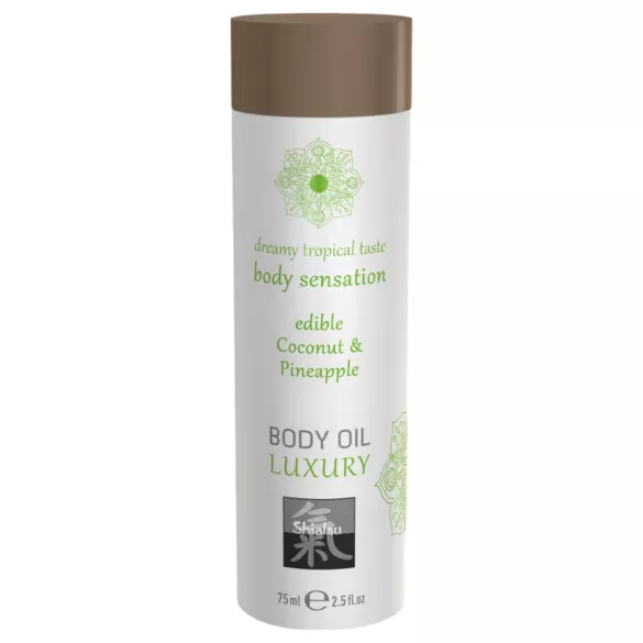 Shiatsu Luxury - Edible Massage Oil - Coconut Pineapple (75ml)