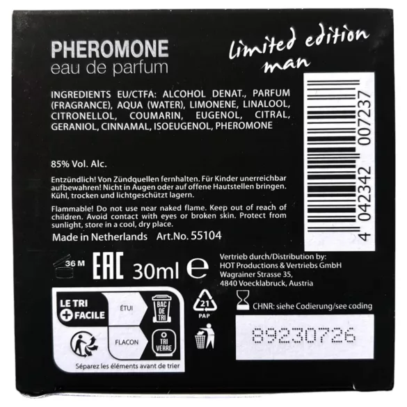 HOT Dubai - Pheromone Cologne for Men (30ml)