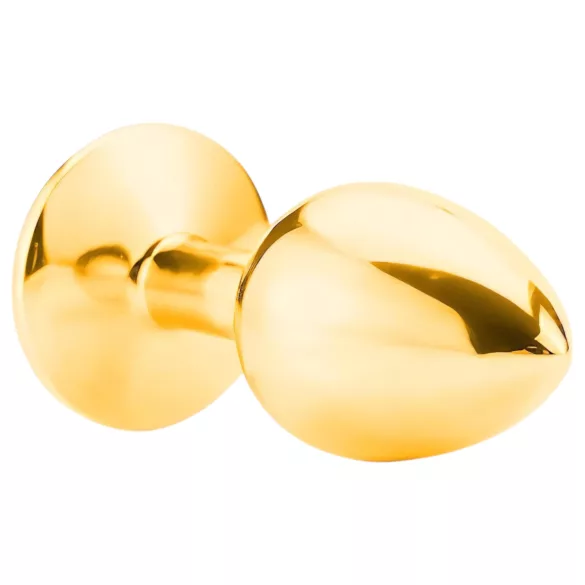 Sunfo - Gold Metal Anal Plug with Red Gem