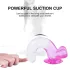 Sunfo - Suction Cup Dildo with Balls - 22cm (Clear Purple)